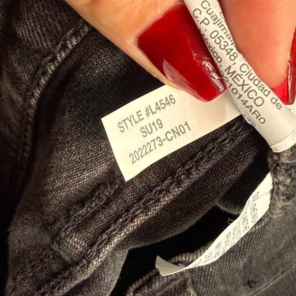 Madewell Stretch Denim Straight Mini Skirt in Ashcraft Wash: Raw-Hemmed 26 - Picture 10 of 10
